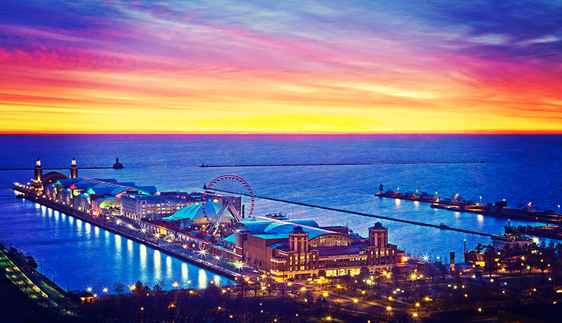 Navy Pier Sunset 