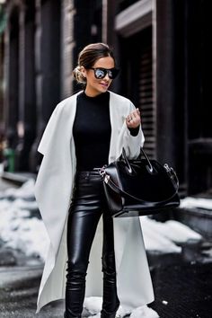 Black White All Leather