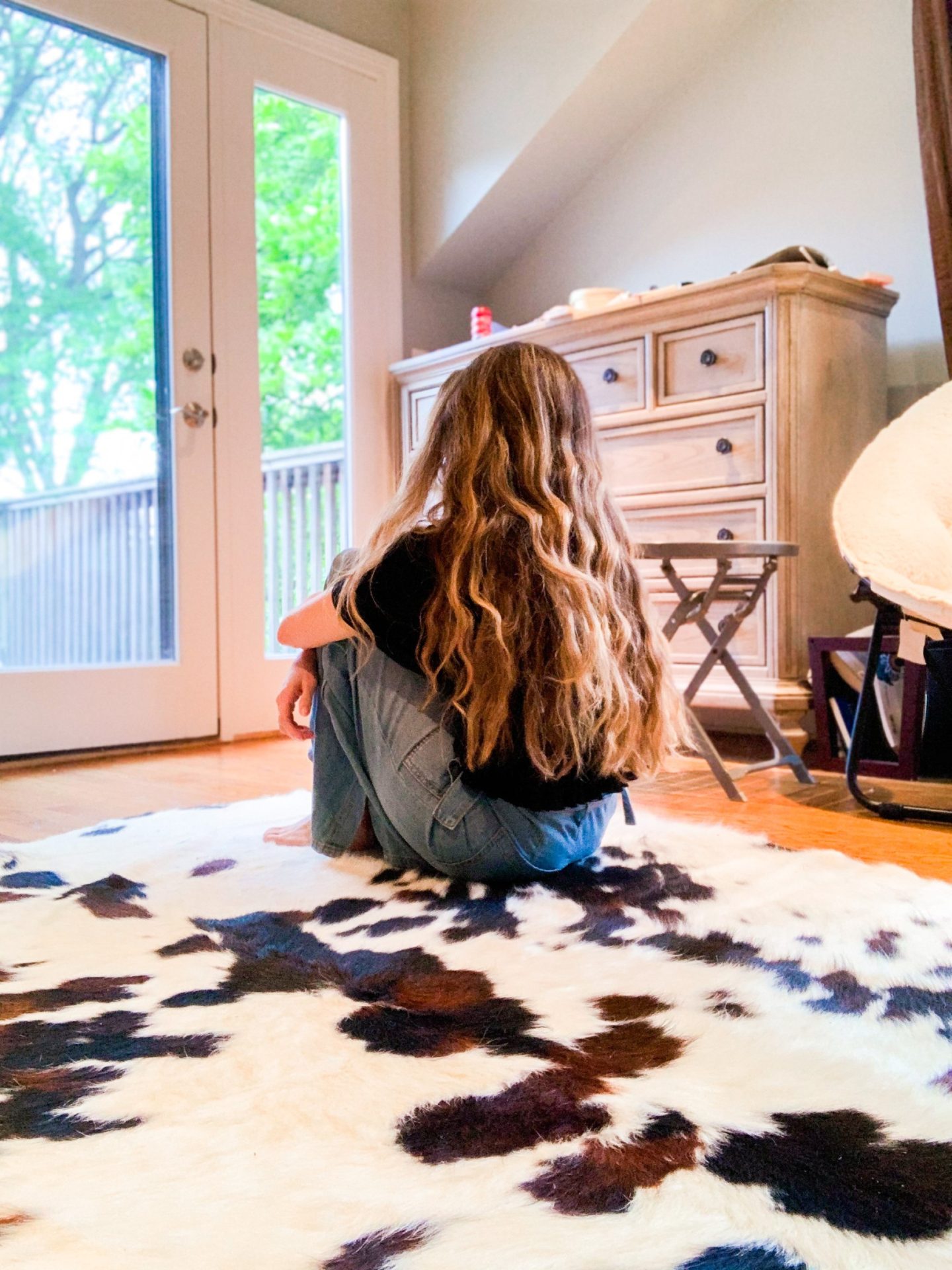 Cow hide rug