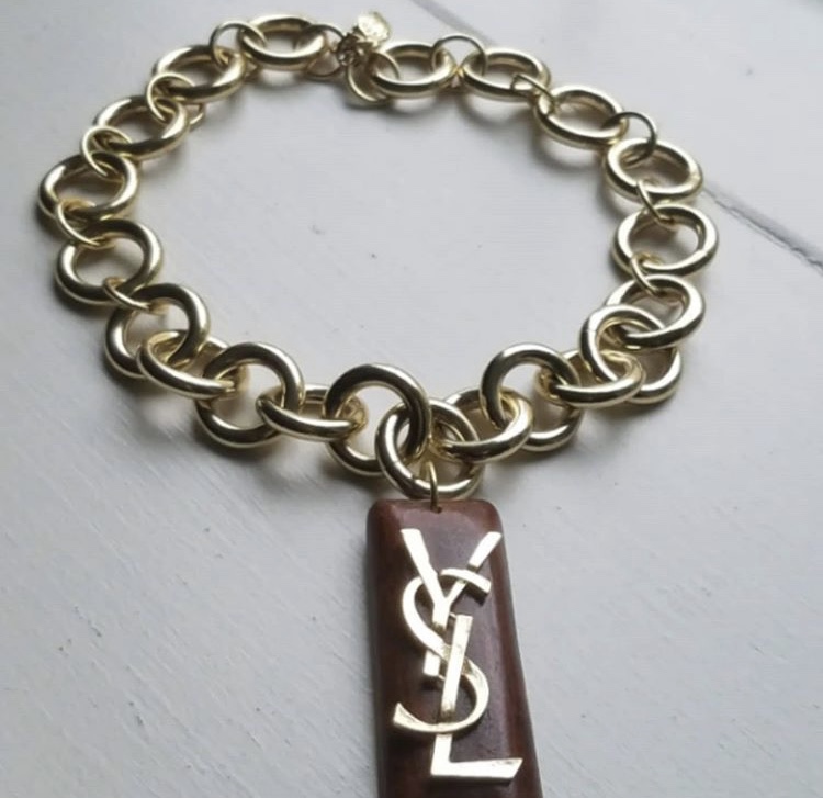 YSL gold chains