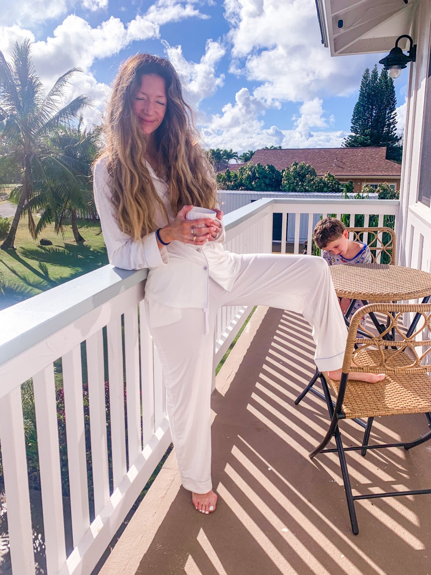 white bamboo pajamas